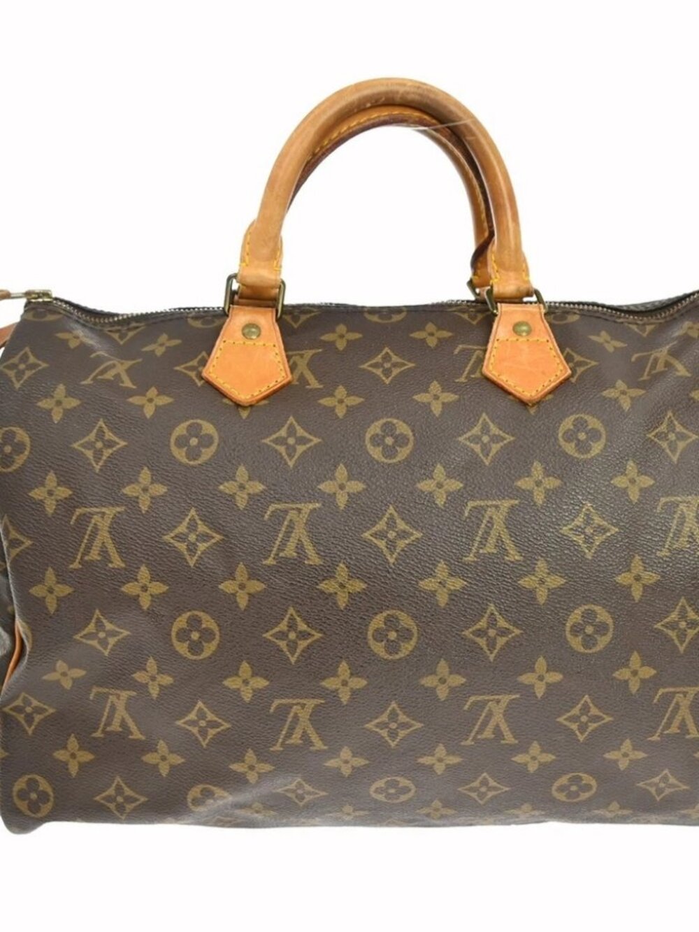 BUYIT03 LOUIS VUITTON SPEEDY 35 HANDBAG MONOGRAM CANVAS M41524 MB8910 BQ00225 - Picture 2 of 16